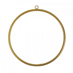 Deko-Anhänger Ring DIY goldfarben 30 cm