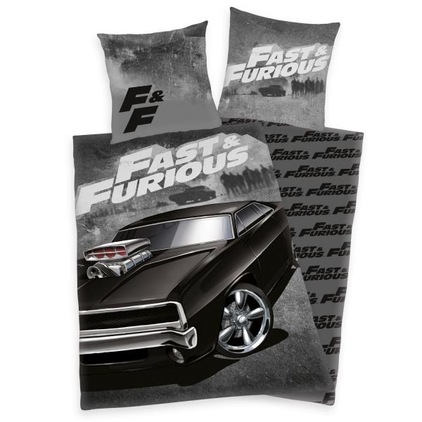 Fast & Furious Bettw&auml;sche - 80 x 80 + 135 x 200 cm