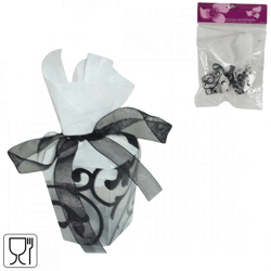 Geschenkbox schwarz 5 cm 6er Set