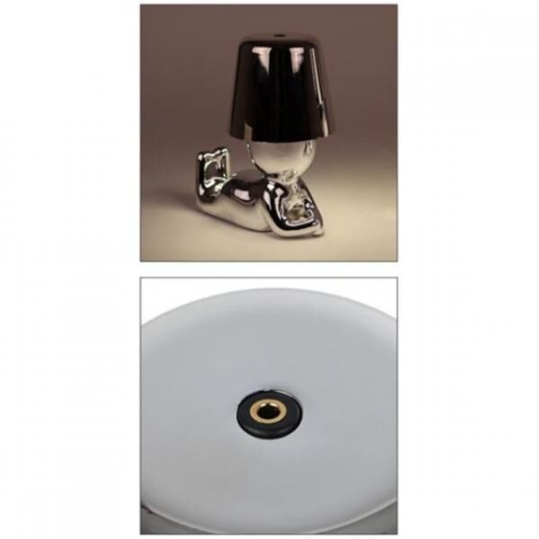 Tischleuchte Elly touch LED wiederaufladbar silber 18,5 cm 2 sortiert B-choice