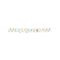 Confetti Birthday - Pennant chain - 185 x 19 cm