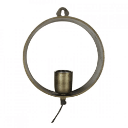 Countryfield Wandleuchte Largo Messing EU-Stecker 22 cm