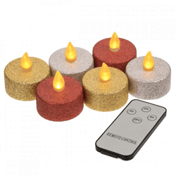 Out of the Blue Teelicht LED Glamour auf Batterie Satz von 6