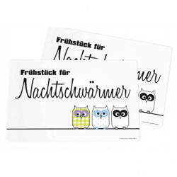 Platzset - Eule Nachtschwärmer - 2er Set 43x29cm