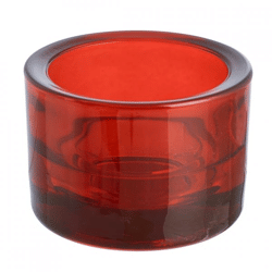 (R) Spaas Teelichthalter rot 8,5 cm.