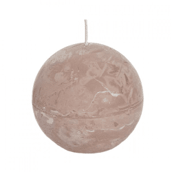 (R) Spaas sphere candle beige 8 cm