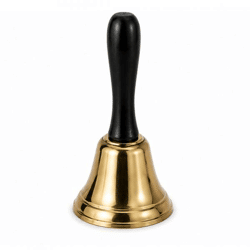Relaxdays Tischglocke gold 12,5 cm