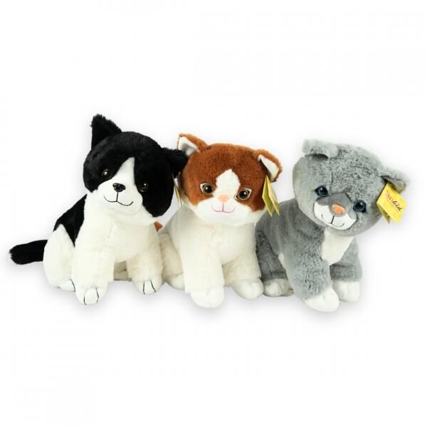 Sunkid Schmusekatze schwarz/weiß 40 cm