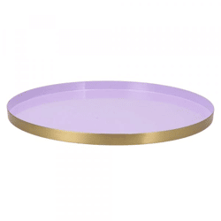 Tablett Marrakesch flieder gold 40 cm