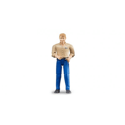Bruder 60006 - Mann mit hellem Hauttyp und blauer Hose