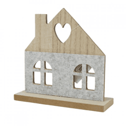 Decoratie huisje 14 cm