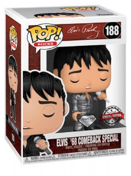 Funko 36650 - Pop! Rocks - Elvis Presley &acute;68 Comback Special #188