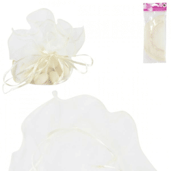Geschenkpapier Tüll elfenbein 10 Stück