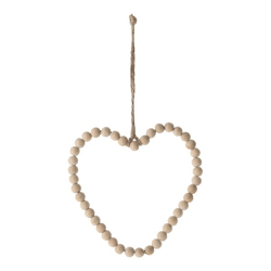 Hanger, heart, beads, small, approx. 12cmH