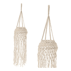 Hanger, macramé, approx. 22x115cmH