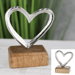 Heart on foot, silver, approx. 10cmH