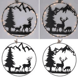 LED hanger forest scene, 2/s, L, approx.30cmD