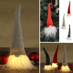 LED gnome, felt, 3/s, approx. 20cmH