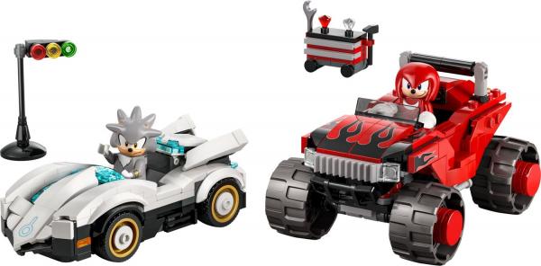 LEGO&reg; Sonic - Silvers Auto vs. Knuckles' Monstertruck (378 Teile)