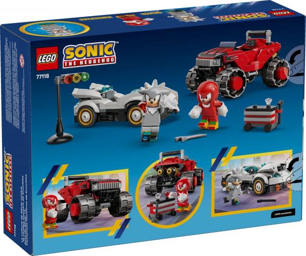 LEGO&reg; Sonic - Silvers Auto vs. Knuckles' Monstertruck (378 Teile)