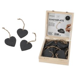 DIY heart slate plate, approx. 7x7cm
