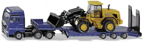 SIKU 1790 - MAN LKW mit JCB Radlader und Tieflader  - Modellauto