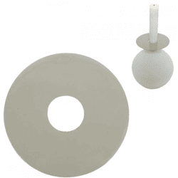 Stjernsund Kerzenring Loua grau glänzend 9 cm