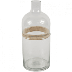 Vase Glas transparent 28,7 cm 3 Stück
