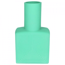 Vase Judy Quadrat matt türkis 22,5 cm