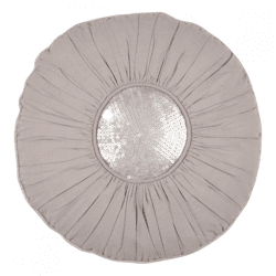 Walra Kissenbezug Mette rund grau 40 cm