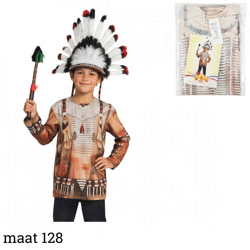 Kostüm Indianerhemd Kinder Größe 128