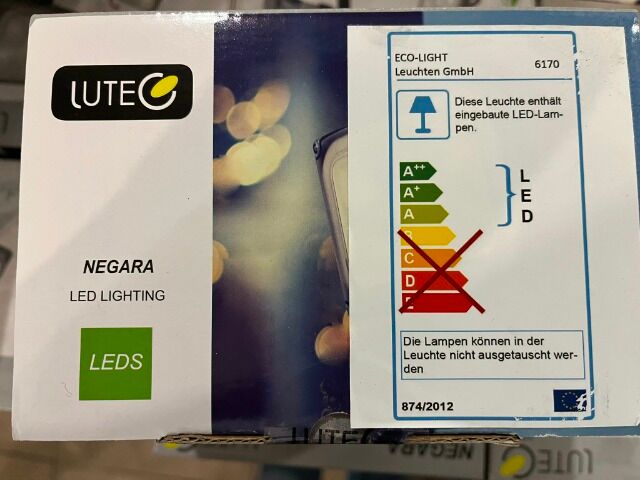 LED outdoor floodlight LUTEC NEGARA 10W 644lm 4100K Neutral white floodlight