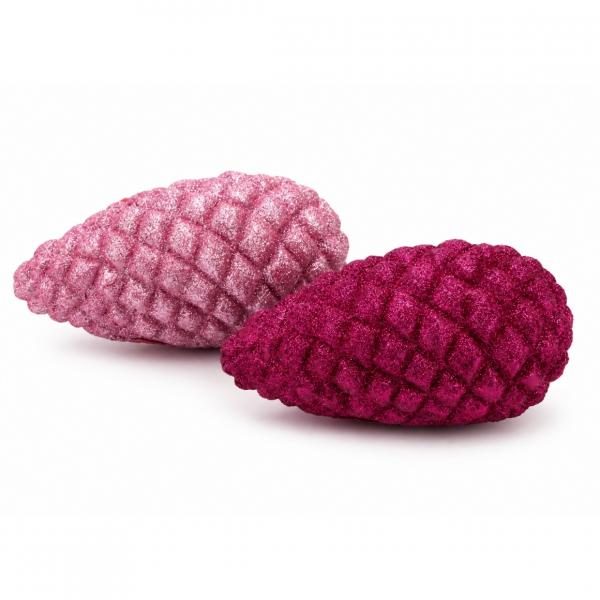 Image Jingle Pinecone fuchsia/pink 13 cm 2 assorted