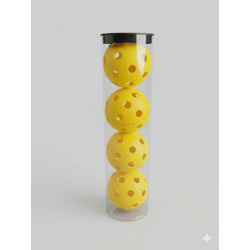 Kasaca Pickleball 4er Set Bälle mit je 26 Löchern, 74 mm Durchmesser
