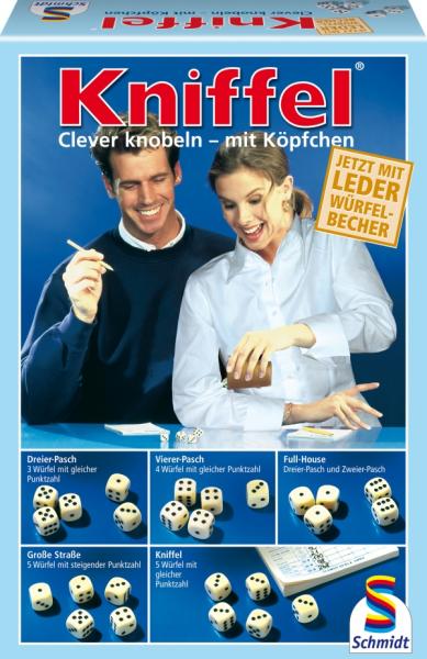 Kniffel&reg; mit Lederw&uuml;rfelbecher - Familienspiel