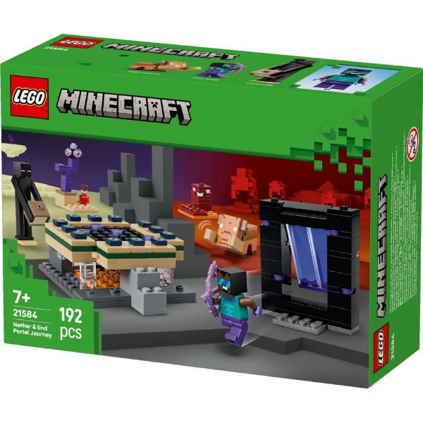 LEGO&reg; Minecraft&trade; - Reise durch Nether und Endportal (192 Teile)