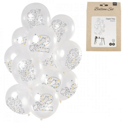 Balloons Origami figure 2 years 30 cm set of 12