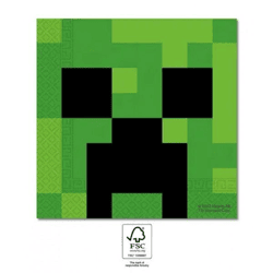 Minecraft - 20 Servietten - 33 x 33 cm