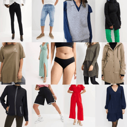 2,10 €/Stk. Stock-Kleidung Mix Kategorie A, 90% Damen, 10% Herren, neu verpackt, deutsche Katalogware, Lagerware DE