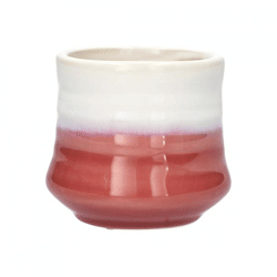 Blumentopf Stuart rosa/weiß 8 cm