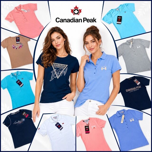 Damen T-Shirts und Poloshirts Mix Canadian Peak 