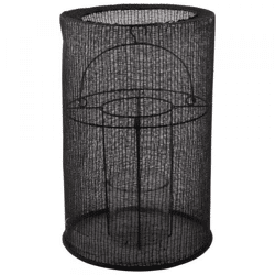 Gusta Laterne Baumwolle schwarz 46 cm