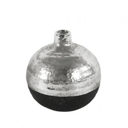 Countryfield Vase Terri rund S schwarz/silber 12 cm