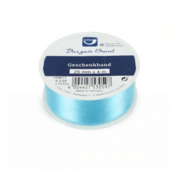Horn gift ribbon satin blue 4 m