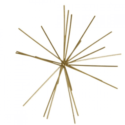 Housevitamin ornament Firework metal gold color 25 cm