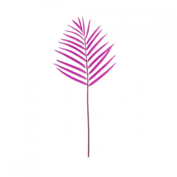 Light & Living art branch Palm metallic dark bordeaux 75 cm