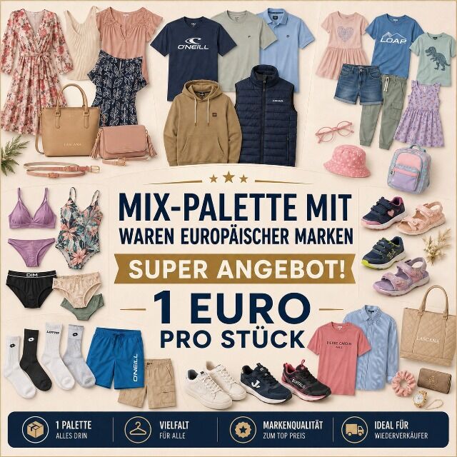 Mix range with goods from European brands