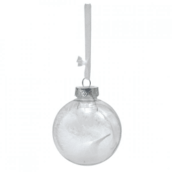 Wilko Christmas ball feathers 9 cm 12 pieces