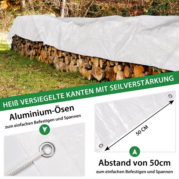Abdeckplane / Gewebeplane 5 x 6 m