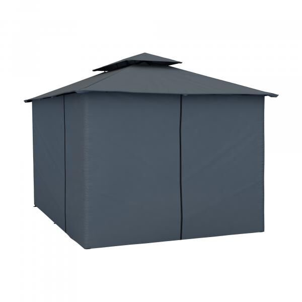 Comfort Gartenpavillon 4,5 x 3 m grau